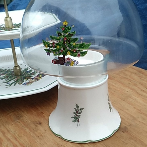 🎄Christmas Nikko Bundle 2 Tier Tray & Candle Xmas - Picture 4 of 16